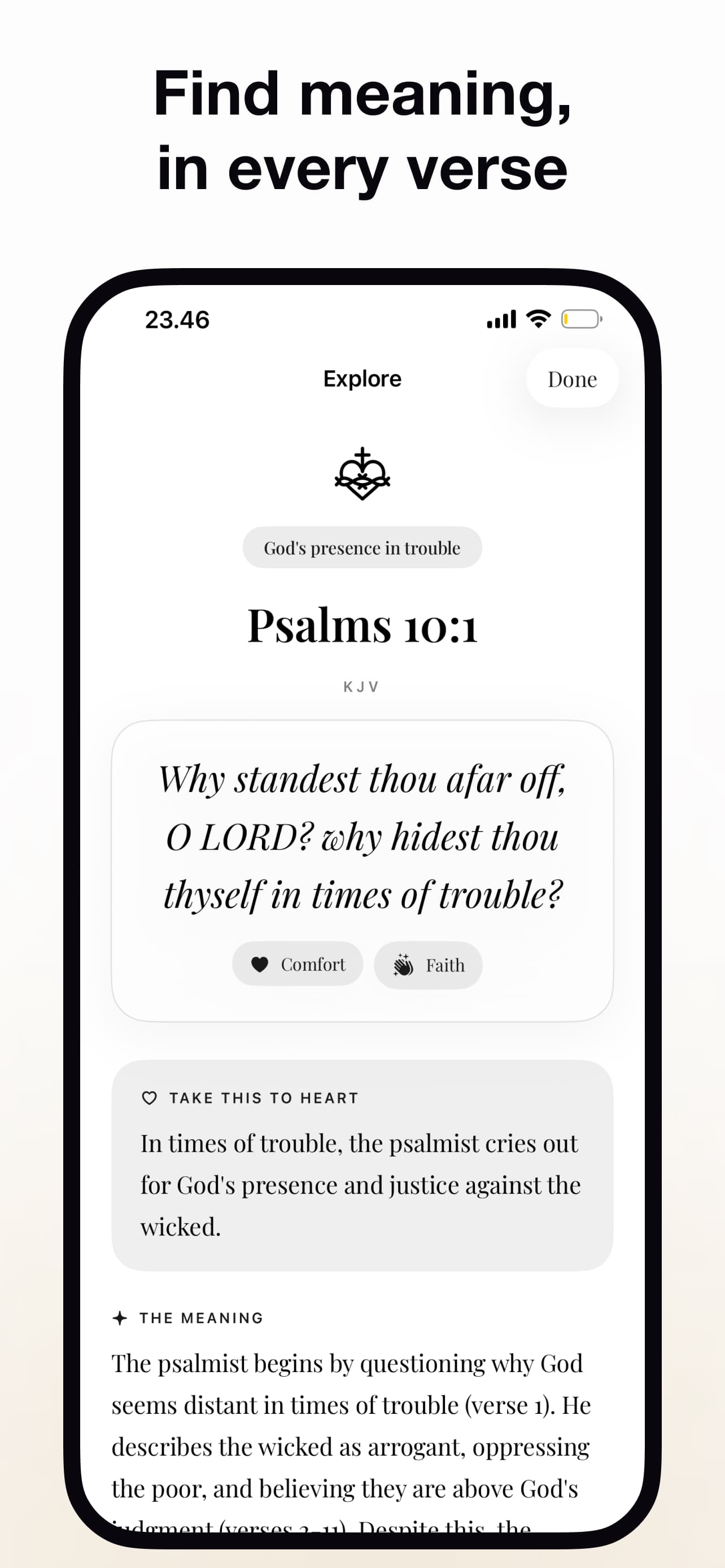 Find meaning in every verse — Scripture context and exploration